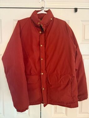Men's Red Insulated Winter Jacket